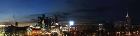 Изображение для скинали: Панорама ночной Москвы