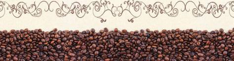 Изображение для скинали: Кофейные зерна крупным планом и вензеля 