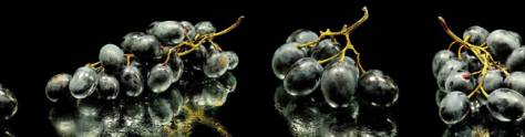 Изображение для скинали: Темный виноград на черном