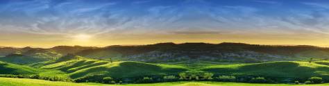 Изображение для скинали: Зеленые холмы, голубое небо