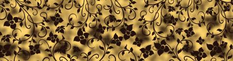 Изображение для скинали: Плетущиеся коричневые цветки на желтом фоне
