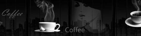 Изображение для скинали: Чашки кофе на черном фоне