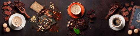 Изображение для скинали: Шоколад и кофе на бетонном фоне