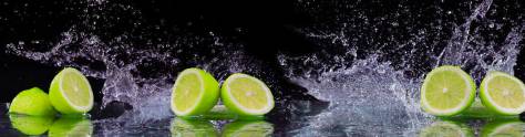Изображение для скинали: Зеленый цитрус и всплески воды 
