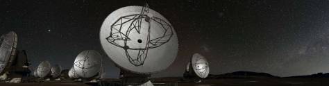 Изображение для скинали: Телескопы ночью