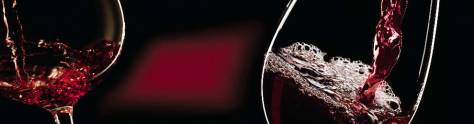 Изображение для скинали: Черно-красный коллаж винных фужеров