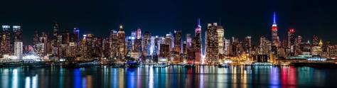 Изображение для скинали: Ночная панорама Нью-Йорка