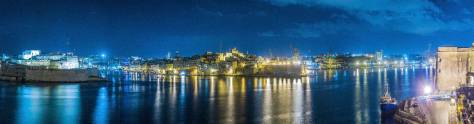 Изображение для скинали: Мальта, ночь на Ла Валлетта Гранд-Харбор