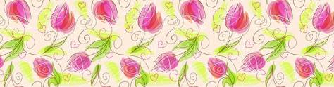 Изображение для скинали: Рисованные тюльпаны