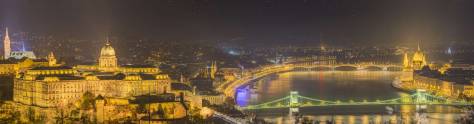 Изображение для скинали: Ночная панорама Будапешта