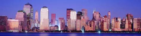 Изображение для скинали: Панорама города в фиолетовых тонах