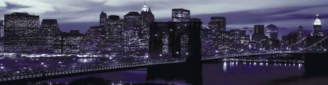 Изображение для скинали: Бруклинский мост в фиолетовом