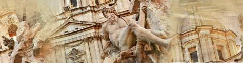 Изображение для скинали: Коллаж Римская площадь Навона 