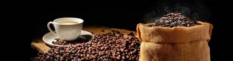 Изображение для скинали: Кофе, кофейные зерна на черном фоне
