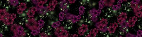 Изображение для скинали: Фиолетовые цветки на темном фоне