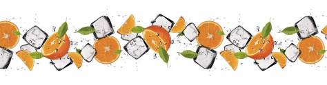 Изображение для скинали: Апельсин, кубики льда
