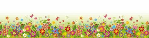 Изображение для скинали: Нарисованные полевые цветы