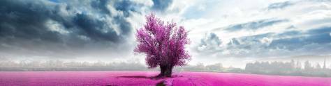 Изображение для скинали: Цветущее дерево на сером фоне