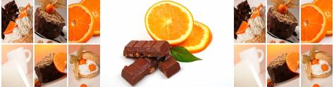 Изображение для скинали: Коллаж апельсины и шоколад