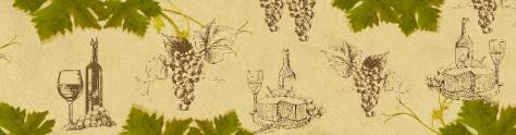 Изображение для скинали: Виноградные листья и вино 