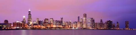 Изображение для скинали: Чикаго в фиолетовом цвете