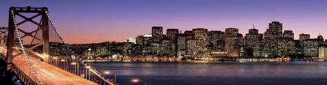Изображение для скинали: Фиолетовая панорама Сан-Франциско