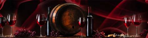 Изображение для скинали: Красное вино в фужерах