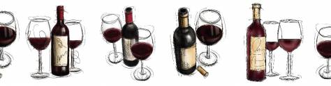 Изображение для скинали: Рисованные бутылки вина