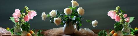 Изображение для скинали: Розы в вазах 